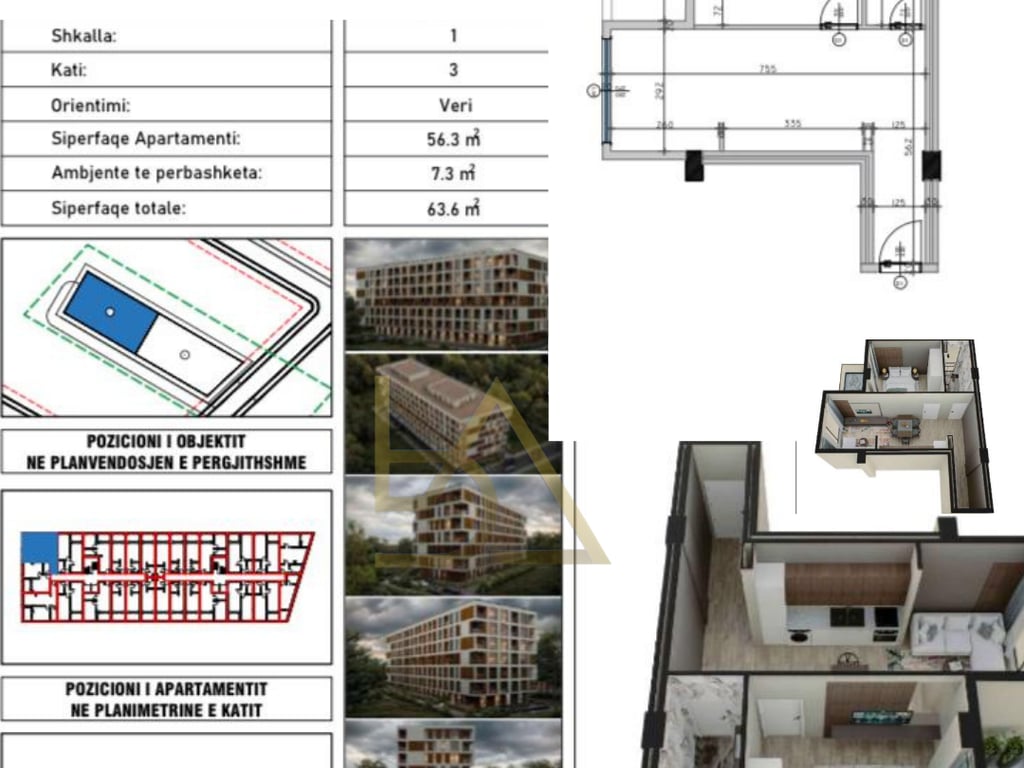 Shitet Apartament – Qerret, Kavajë  📍 Zgjedhja ideale për banim ose investim, vetëm pak minuta nga deti!