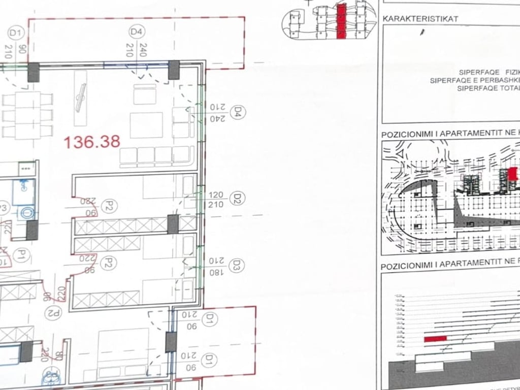 APARTMENT FOR SALE 3+1+2 BATHROOMS+2 BALCONIES, KODRA E DIELLIT 2!