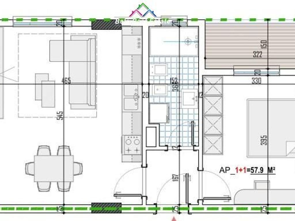 Apartament Ne Shitje 1+1 ne Paskuqan (ID B110427) Tirane