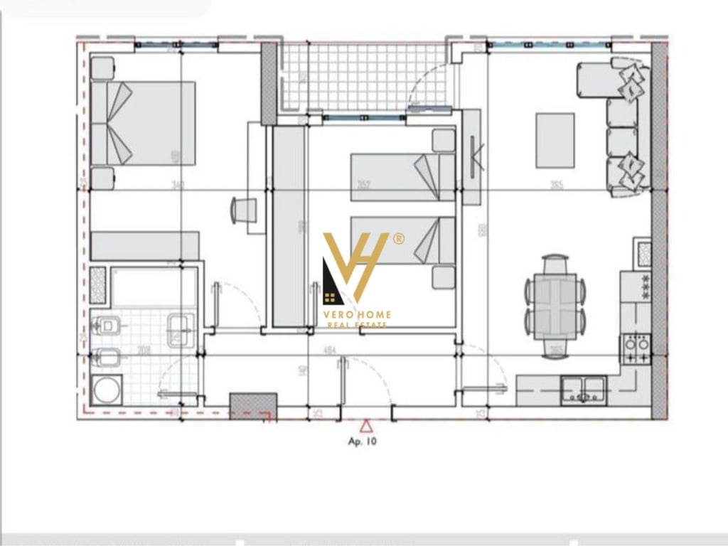 VENDESI APPARTAMENTO 2+1+BLK A UNIVERS CITY 130.000 EURO