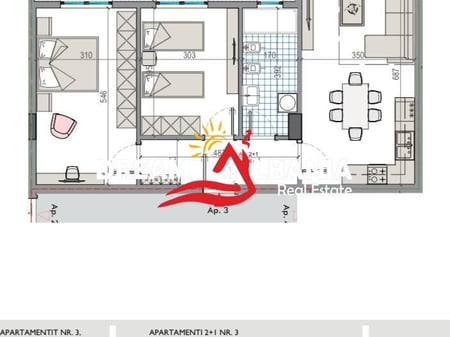 Appartamento 2+1 in Vendita a Kamez (ID 41211944)