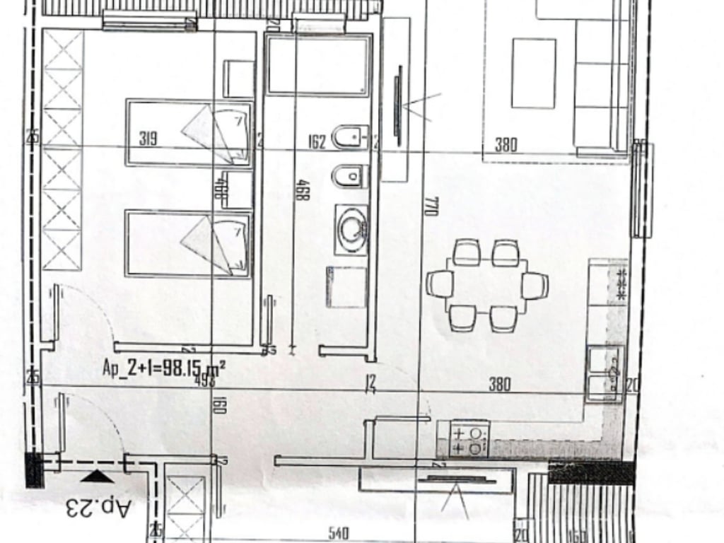 VENDITA APPARTAMENTO 2+1 VICINO AL COMUNE DI KAMEZ