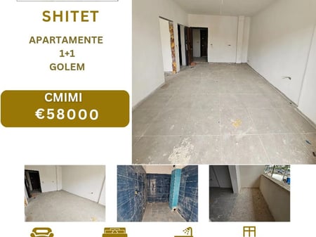 Shitet Apartament 1+1 