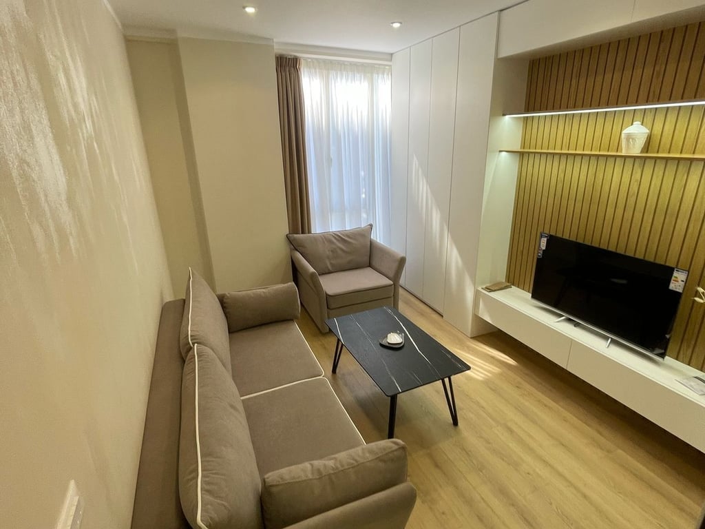 🏡 A modern 1+1 apartment is for rent on Bulevardi i Ri.