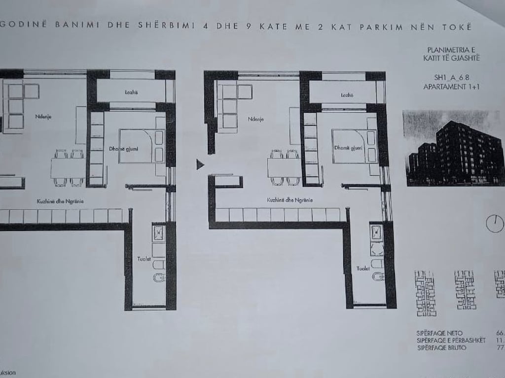 VENDESI APPARTAMENTO 1+1+POSTO AUTO JORDAN MISJA 137.000 EURO