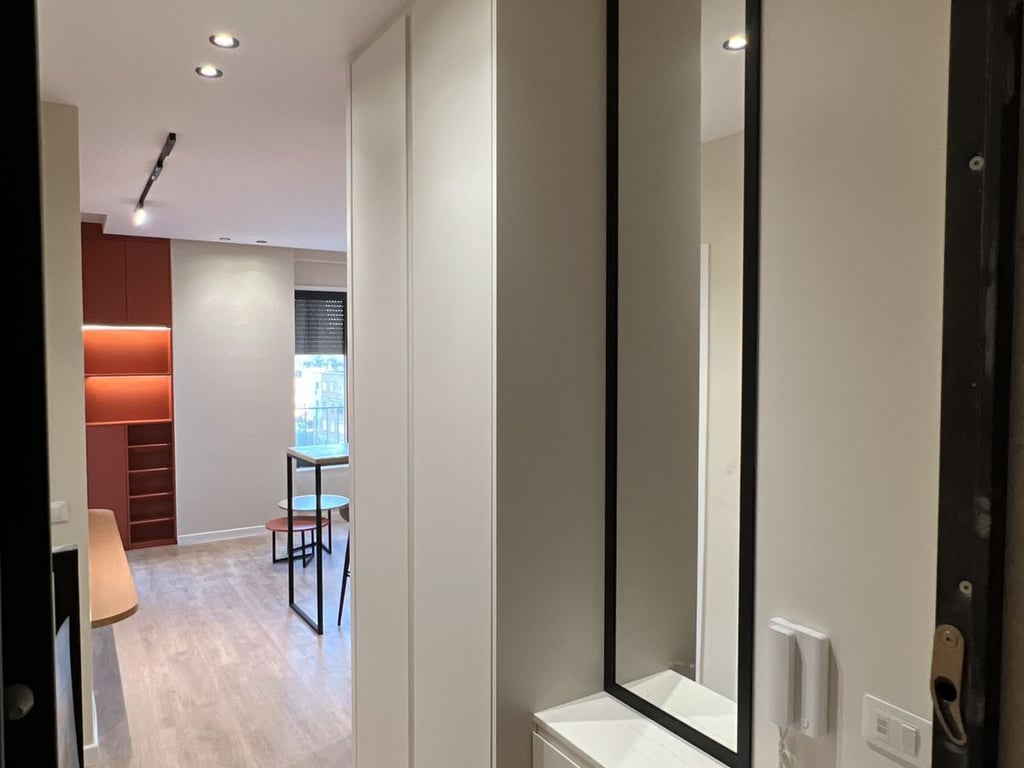 1+1 apartment for rent on Karl Gega Street.