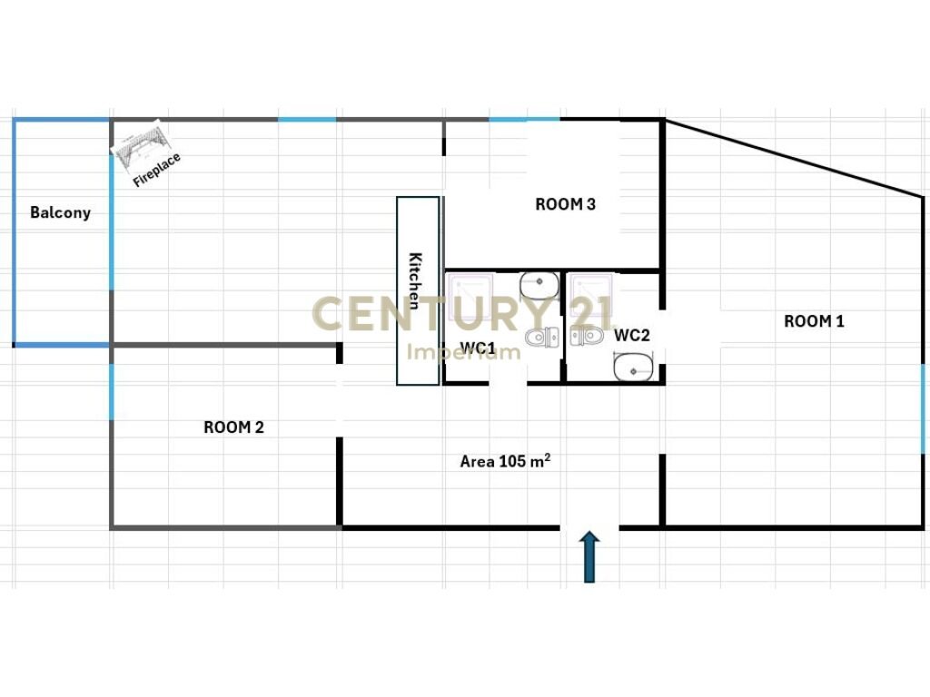 Appartamento 3+1+2 in vendita a Yzberisht, Palazzi Cabej, Tirana