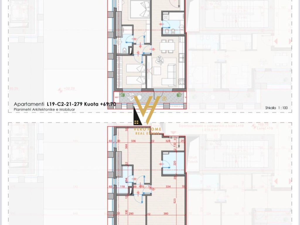 VENDESI APPARTAMENTO 2+1+2 A ZOGU I ZI 267.000 EURO