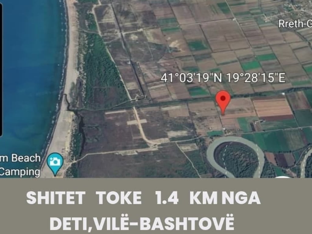 Vila Bashtoves, Toke per shitet, 1.4 km larg detit