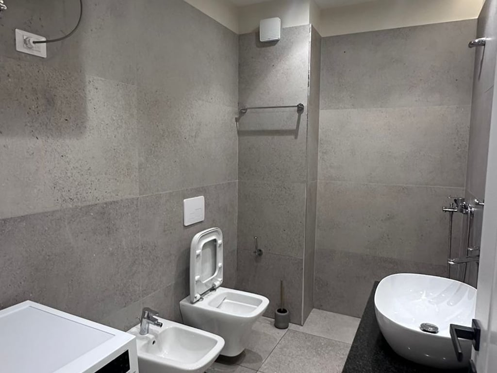 1+1 apartment for rent on Karl Gega Street, former Train Station, Lura Complex.