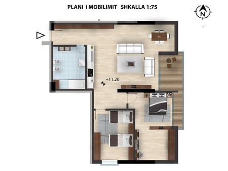 Appartamento 1+1 in vendita al Twin Resort di Radhime