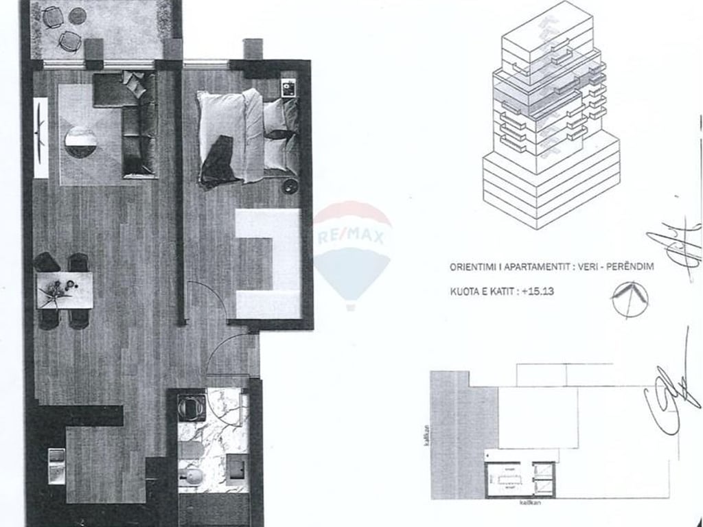Appartamento 1+1 in Vendita, Via di Kavajë