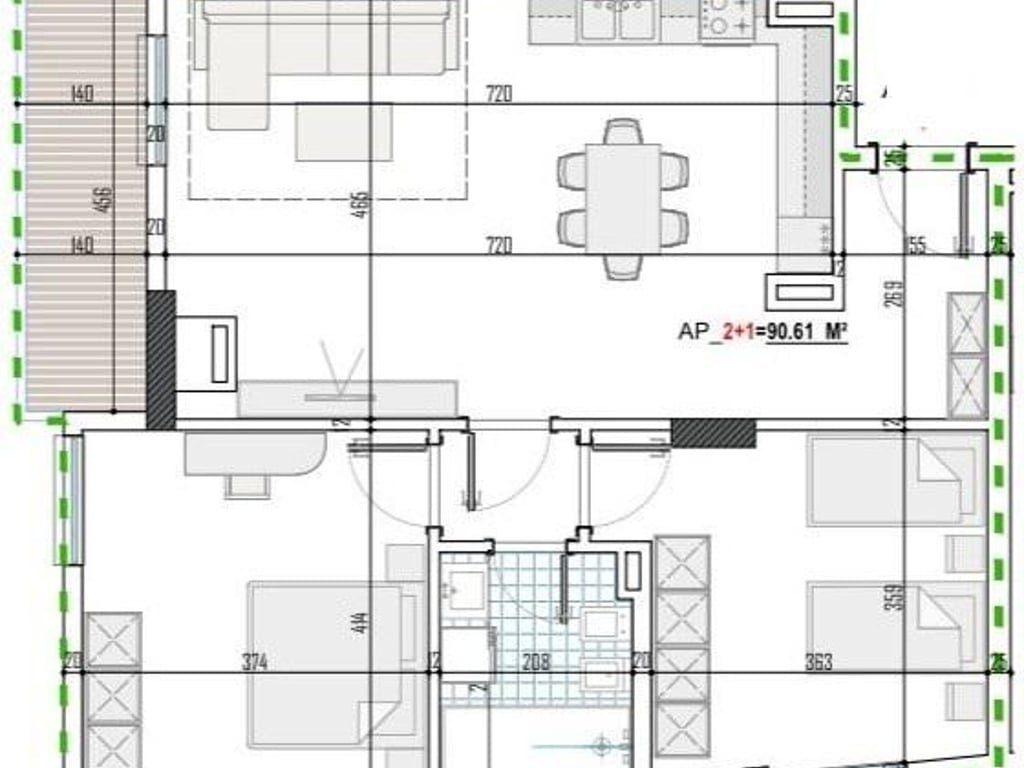 Apartment for Sale 2+1 in Paskuqan (ID B120670) Tirana.
