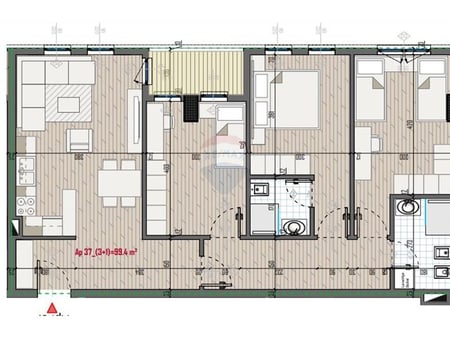 Shitet apartament 3+1 tek Univers City + Parkim