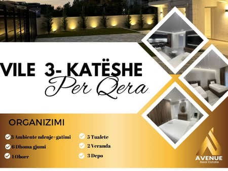 Super Luxury Villa for Rent Elbasani Street, Near the Bear's Table, Tirana