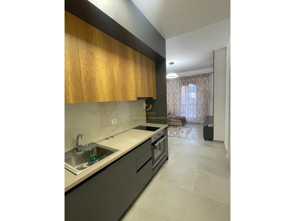 A 1+1 apartment is available for rent near the Red School.