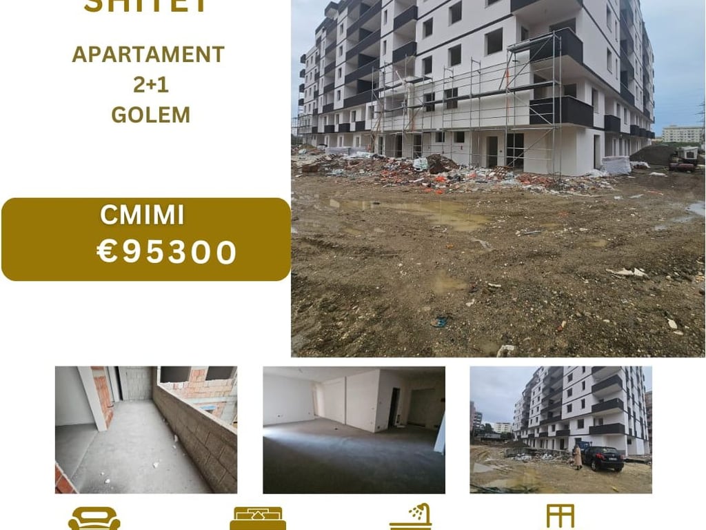 Shitet apartament 2+1+2 Golem