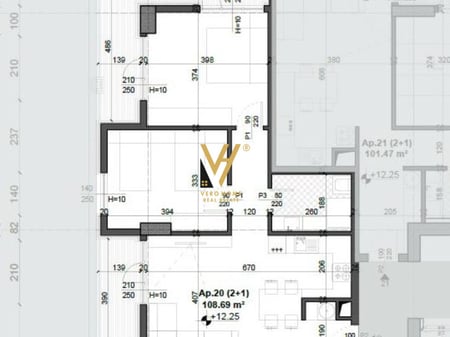 SHITET APARTAMENT 2+1 TE FUSHA AVIACIONIT 153.000 EURO