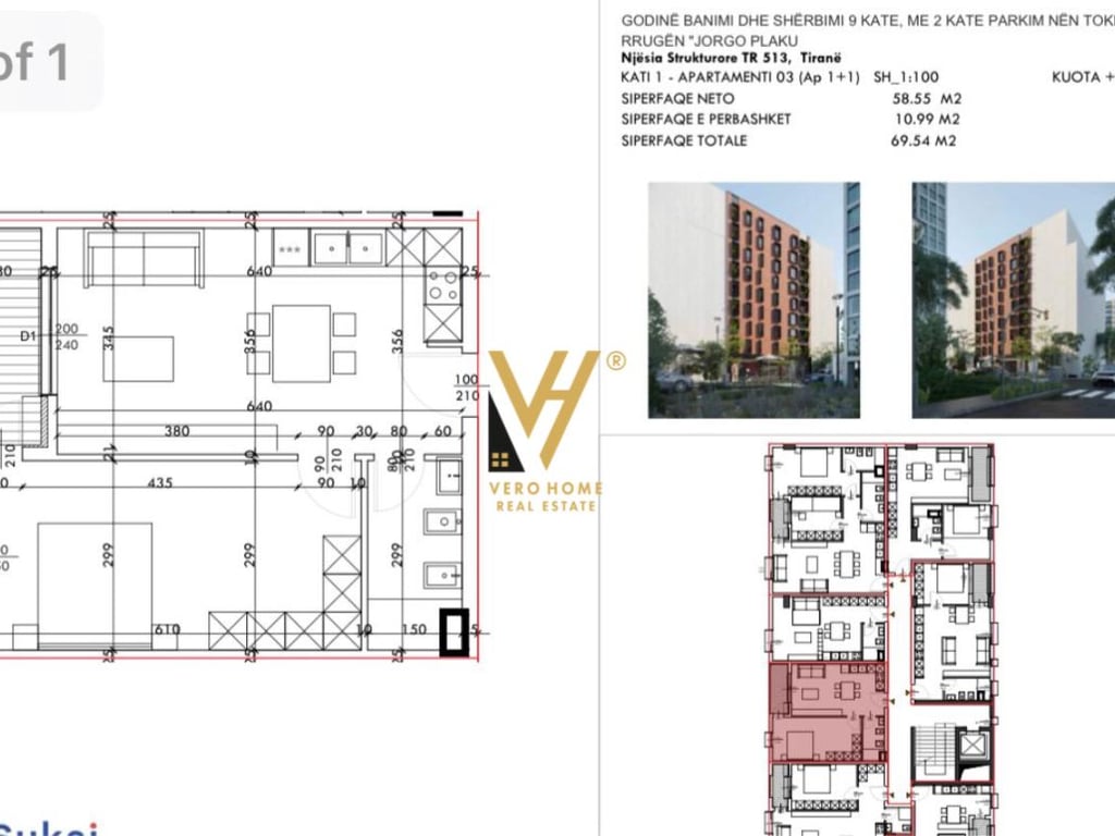 VENDESI APPARTAMENTO 1+1+BLK A 5 MAGGIO 115.500 EURO