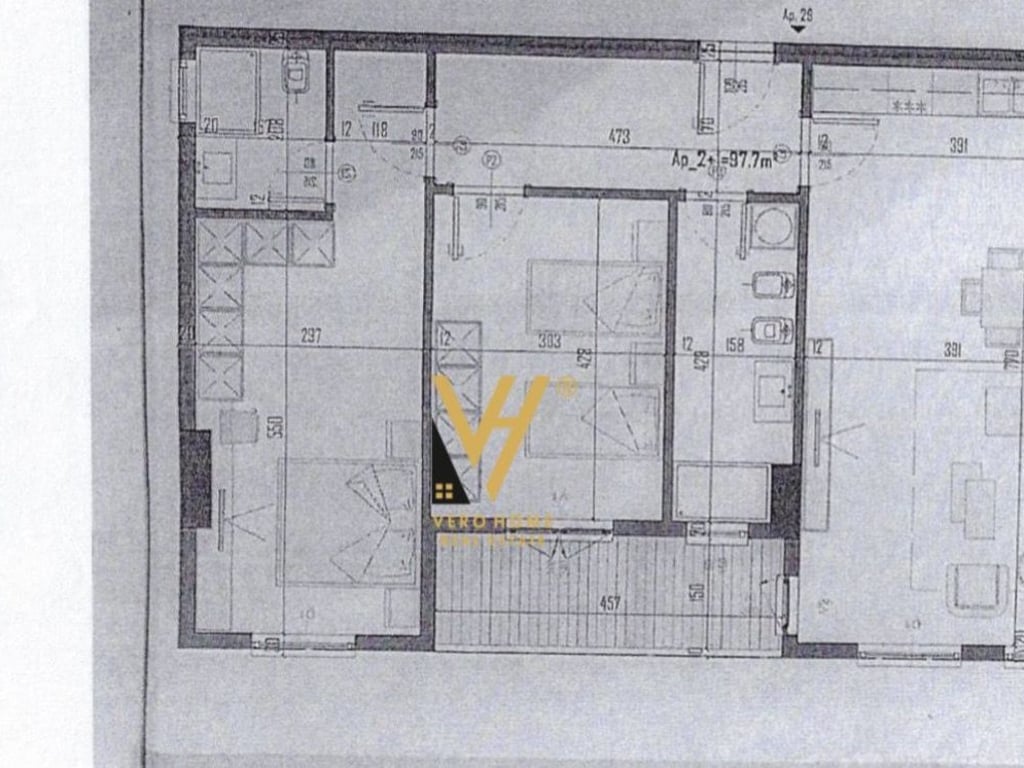 APARTMENT 2+1+BLOCK FOR SALE IN KAMEZ 99,000 EURO