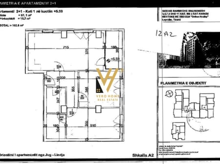 VENDESI APPARTAMENTO 2+1+BLK A LAPRAKE 155.000 EURO
