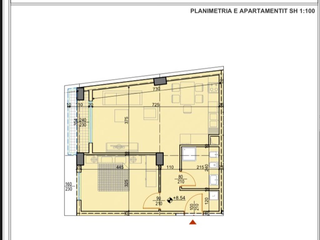 Apartament 1+1 per shitje, Rruga Teodor Keko!