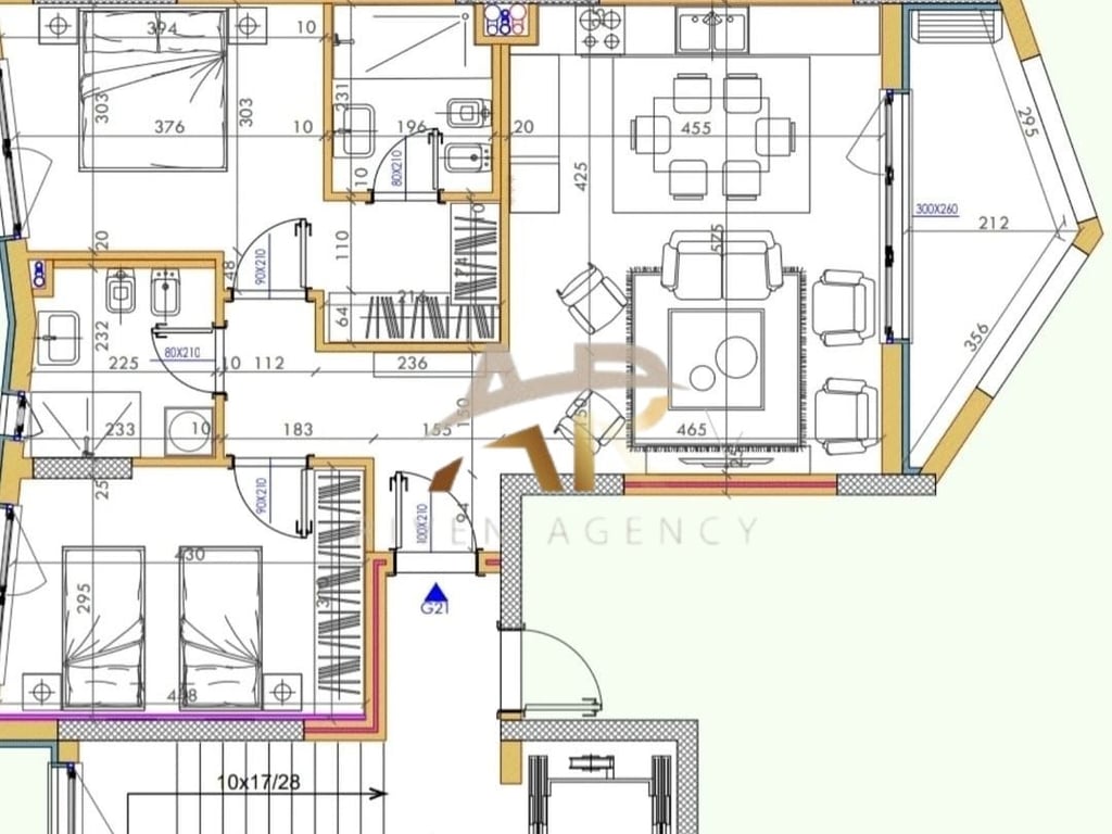 Jepet me qera apartament 2+1+2 Astir