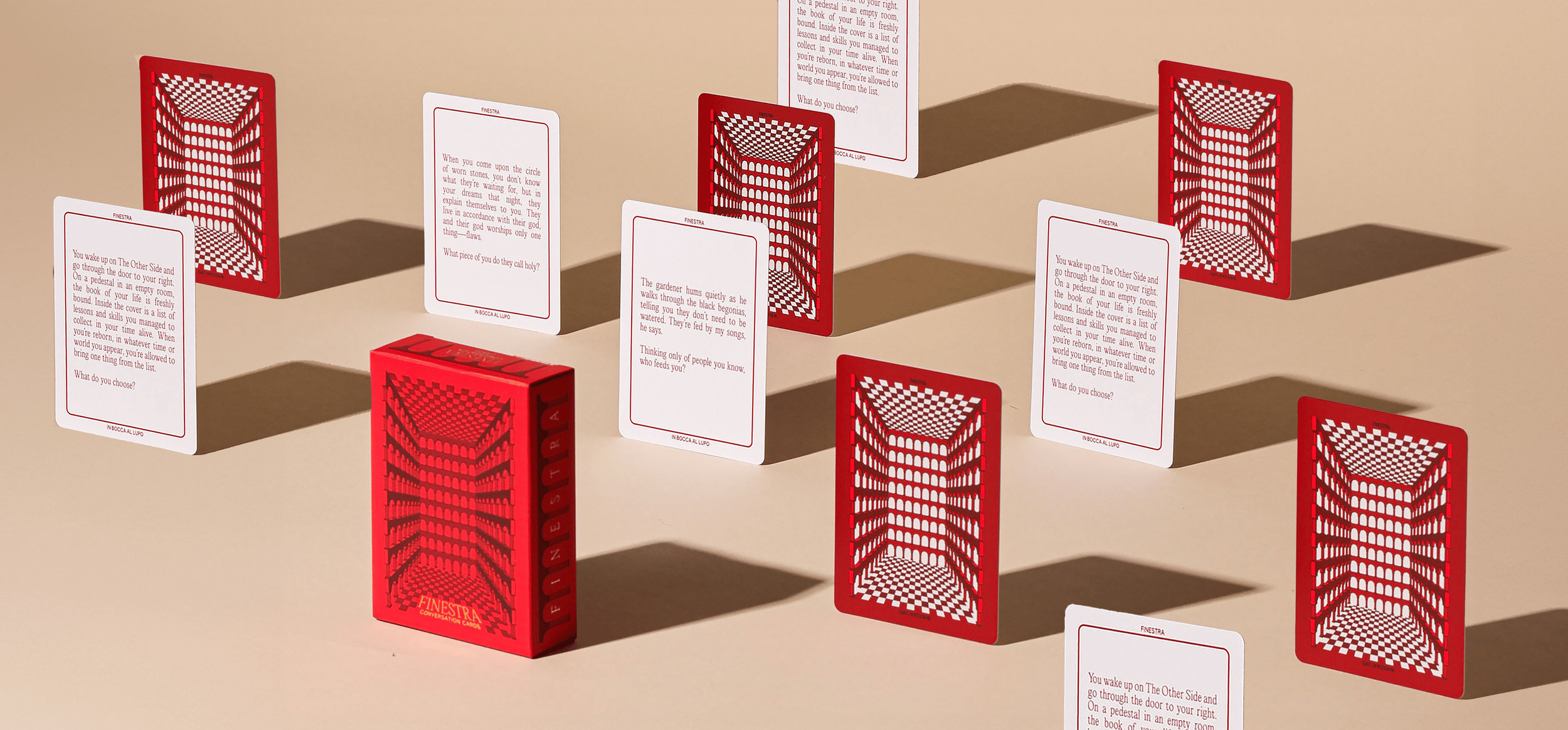 Finestra Conversation Cards by In Bocca al Lupo Studio