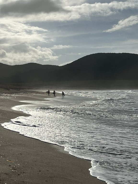 La plage de Capo di Feno à Ajaccio en hiver
