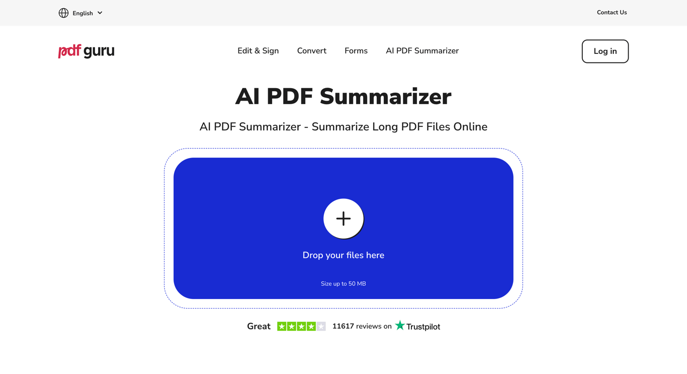 AI PDF Summarizer by PDF Guru