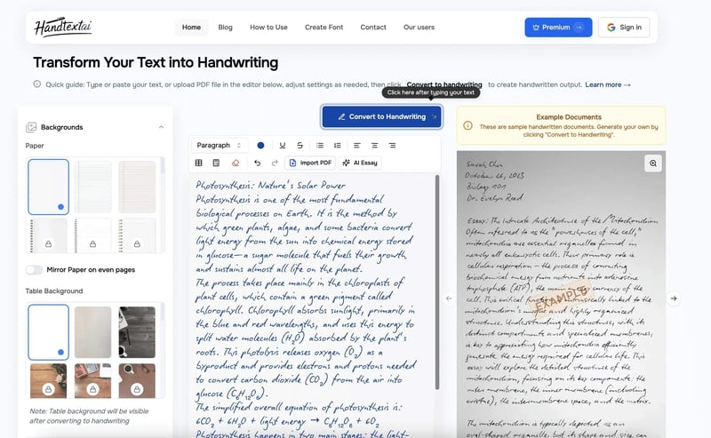 HandtextAI screenshot 1