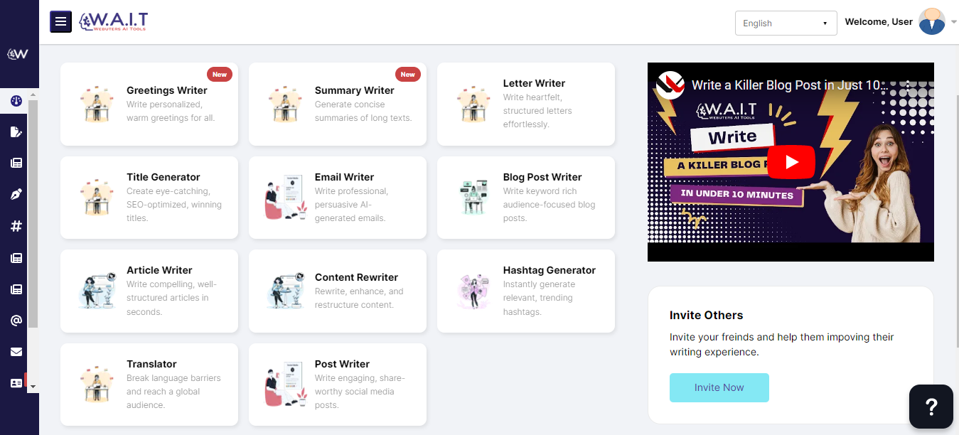 W.A.I.T (Webuters AI Tools) screenshot
