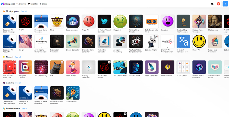 Miniapps.ai screenshot 1