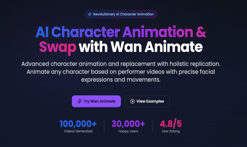 Wan Animate screenshot