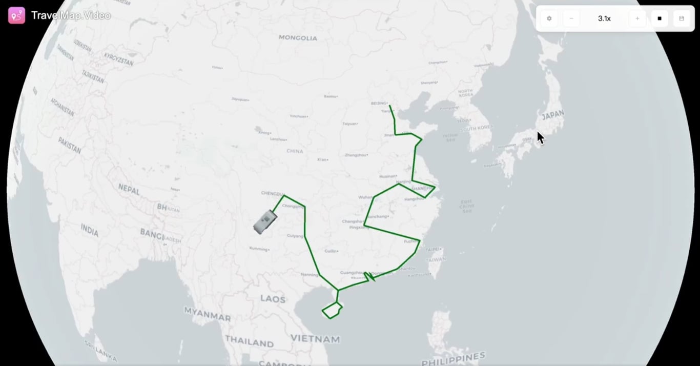 TravelMap Video screenshot