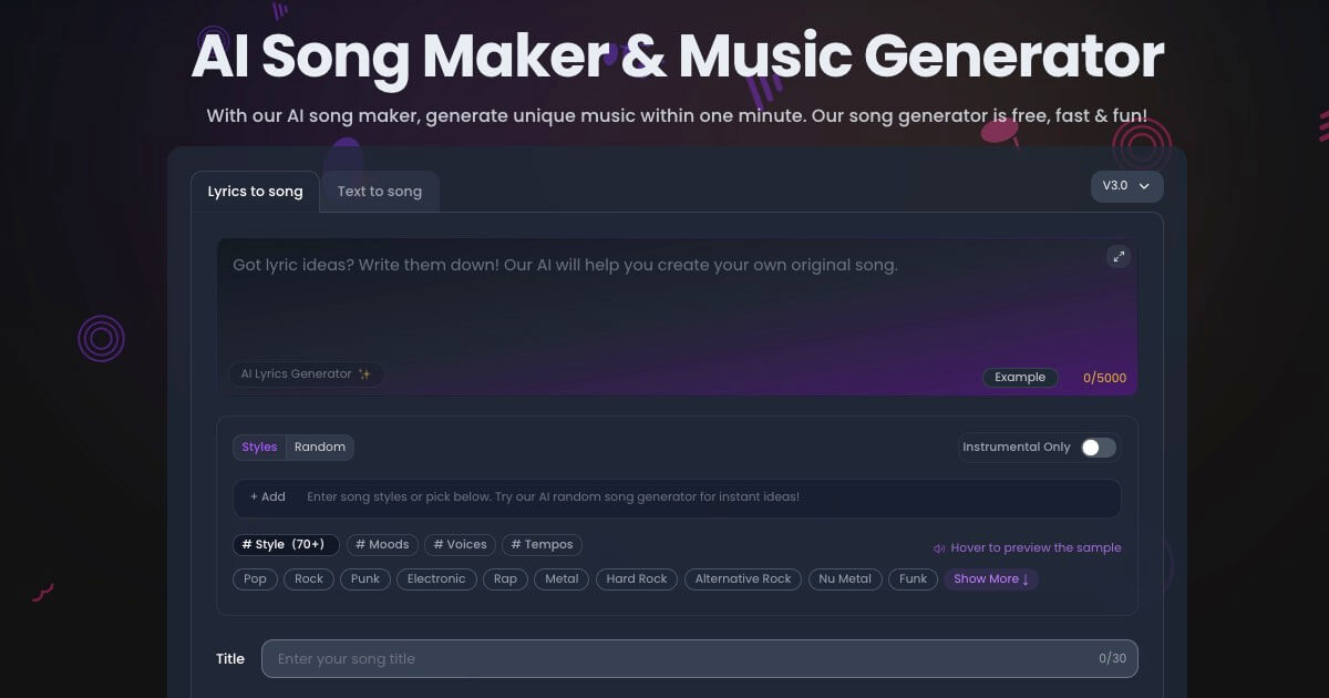 AIMakeSong screenshot