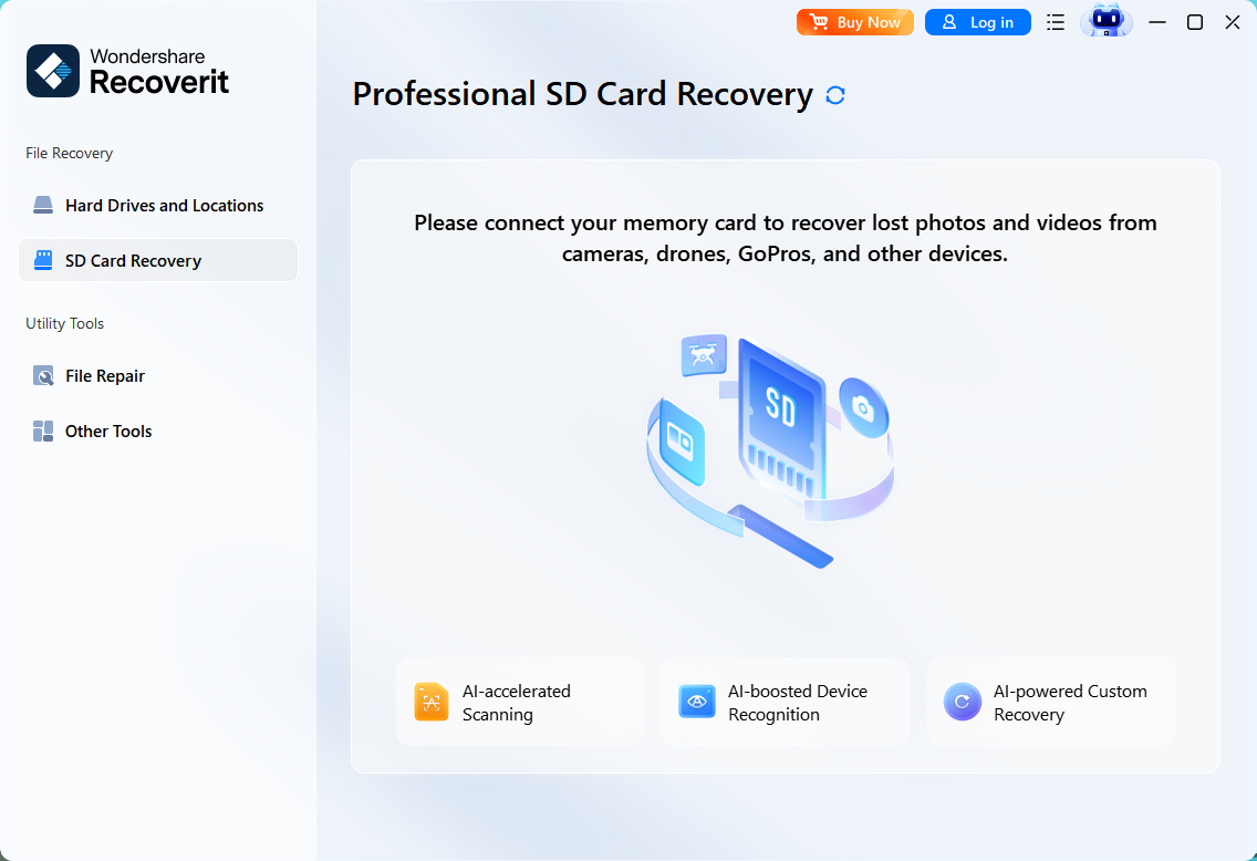 Wondershare Recoverit AI Data Recovery screenshot