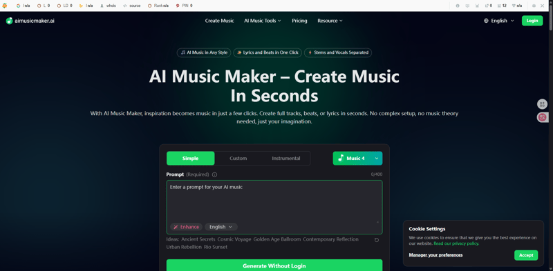 aimusicmaker screenshot 1