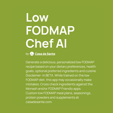 Low FODMAP Chef AI screenshot 1