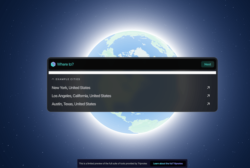 TripNotes screenshot 1