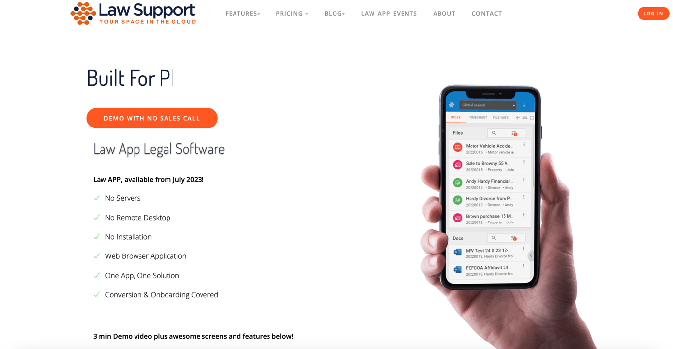 Law Support screenshot