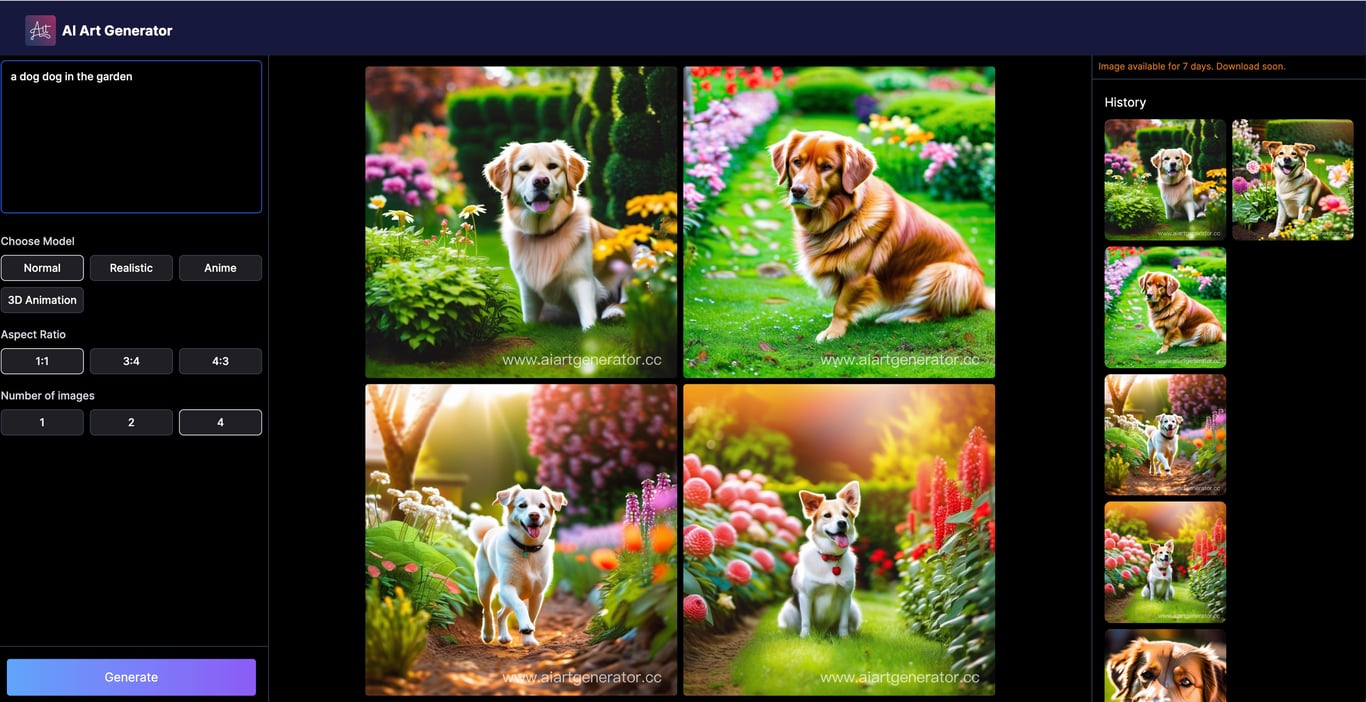 Muse AI Art Generator screenshot