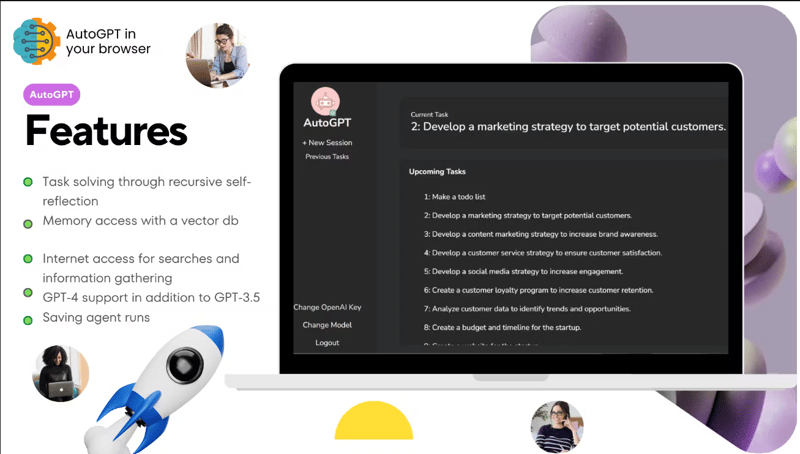 AutoGPT An Autonomous GPT4 screenshot 1
