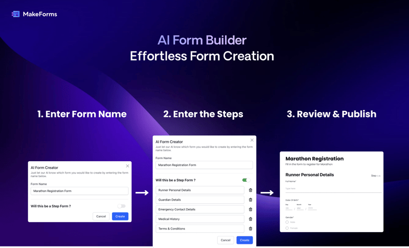 MakeForms AI Form Builder screenshot 1