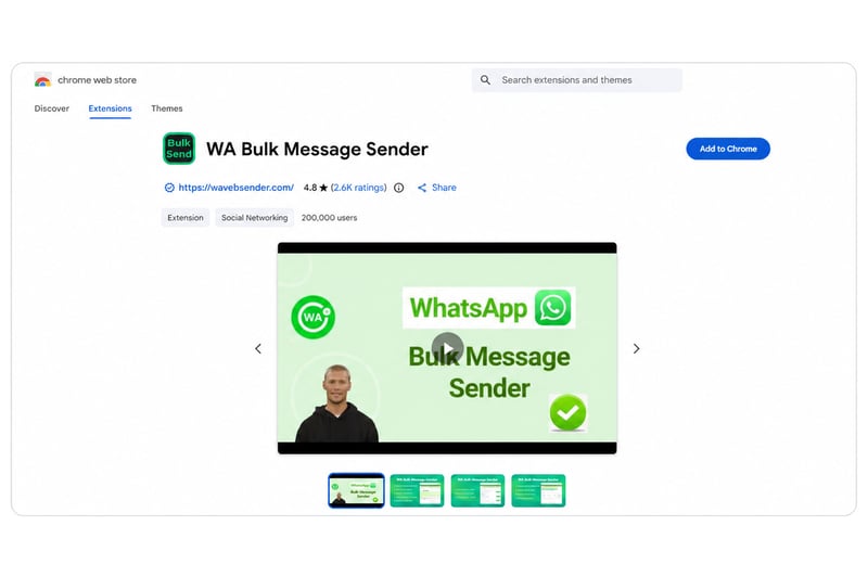 Free WhatsApp Sender screenshot