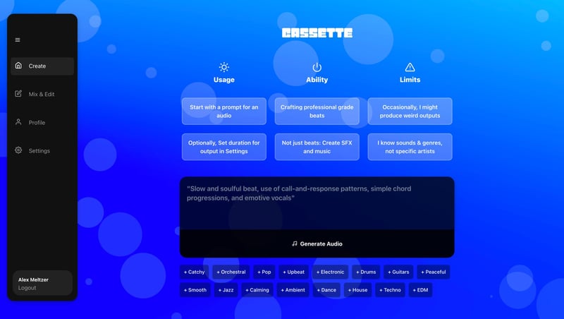 CassetteAi screenshot 1