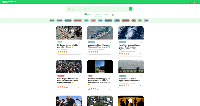 yournews.ai screenshot 1