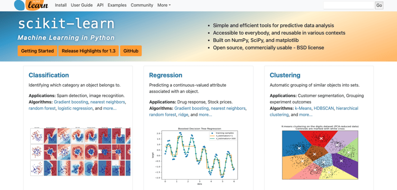 Scikit-learn screenshot 1