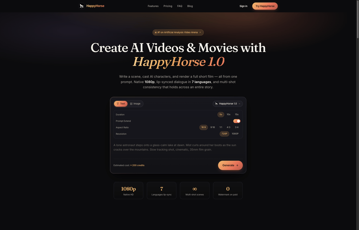 HappyHorse screenshot