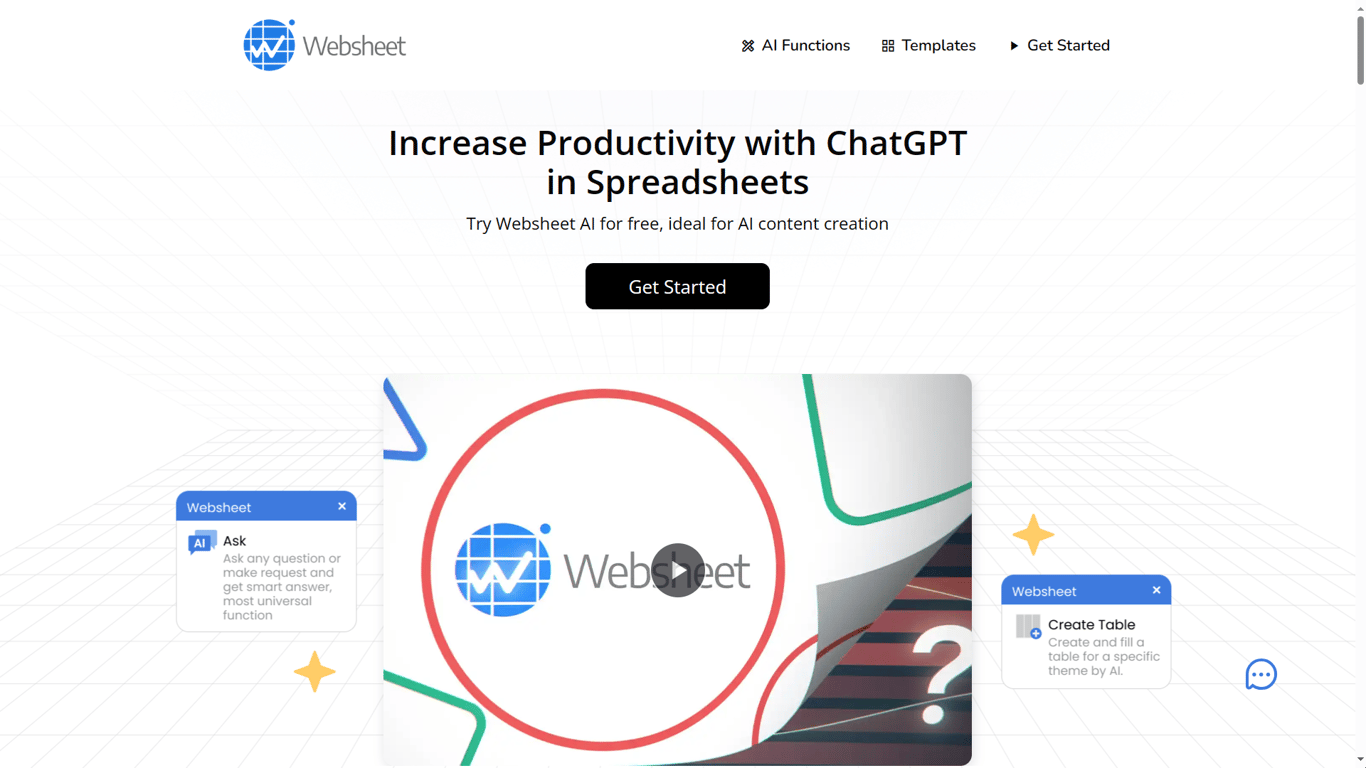 Websheet AI screenshot